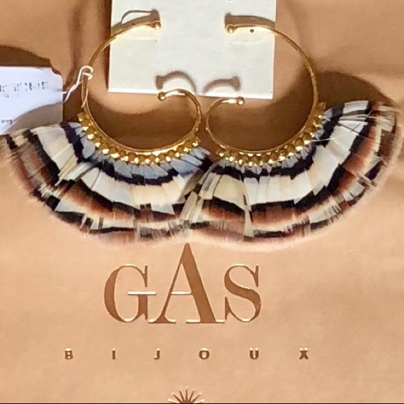 Gas Bijoux Jewelry - Beautiful Gas Bijoux Buzios Feather Earrings
